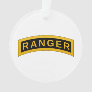 Army RANGER Military Symbol - back PERSONALIZED Ornament