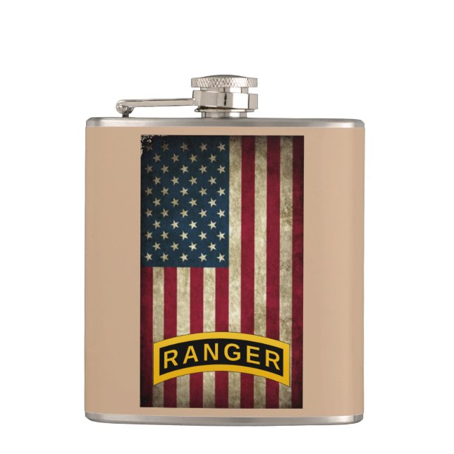Army Ranger School Tab - Flask (Front)