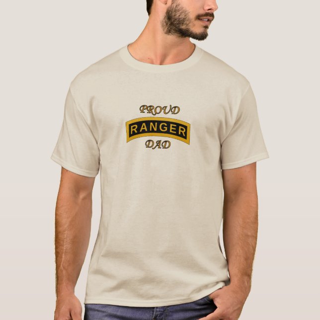 Army Ranger School Tab Proud Dad T-Shirt (Front)
