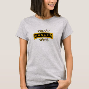 Army Ranger School Tab - Proud Wife - T-Shirt