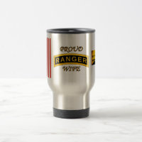 Army Ranger School Tab - Proud Wife - Two-Tone Mug
