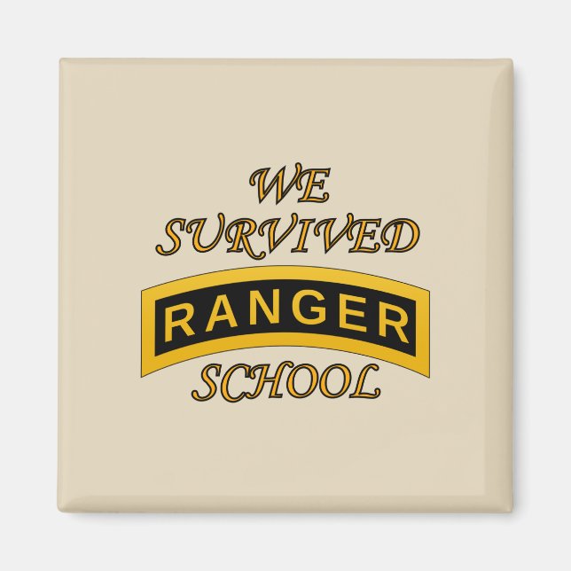 Army Ranger School Tab - We Survived - Magnet (Front)