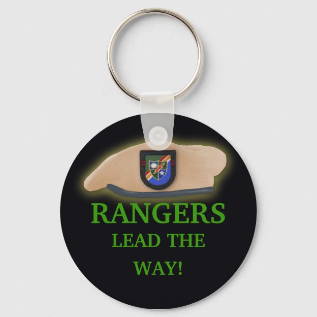 army rangers ranger vets 75th son war Keychain (Front)