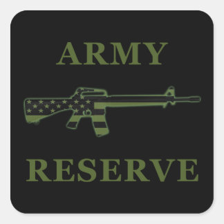Army Reserve M16 Sticker Black Subdued