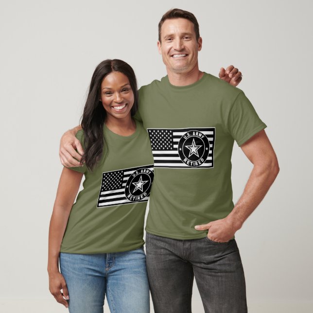 Army Retired Flag  © FB @ #USAPatriotGraphics  T-Shirt (Unisex)