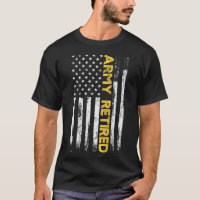 Army Retired Military U.S. Army Thin Gold Line Ame