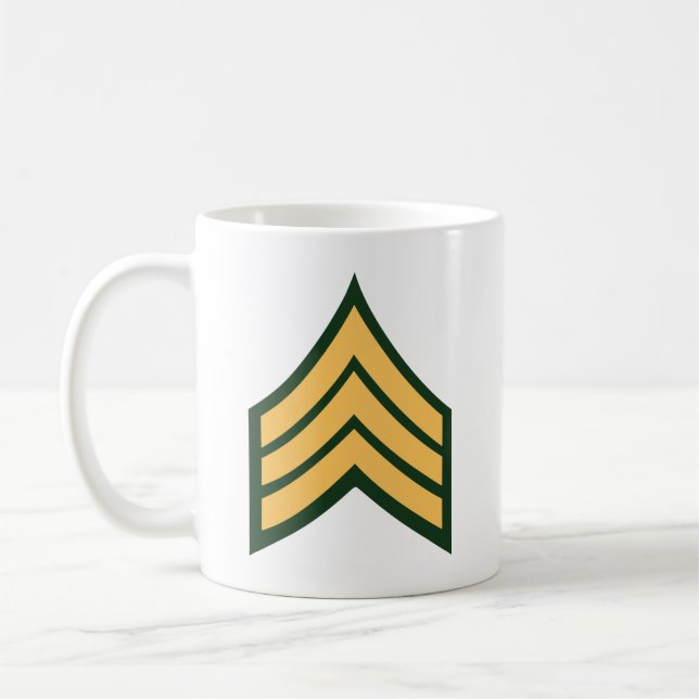Army - Sergeant E-5 (SGT) Coffee Mug (Left)
