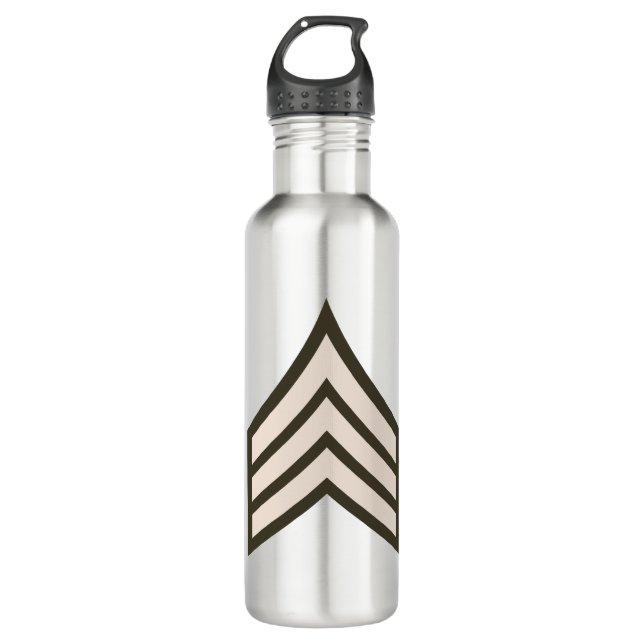Army Sergeant rank 710 Ml Water Bottle (Front)
