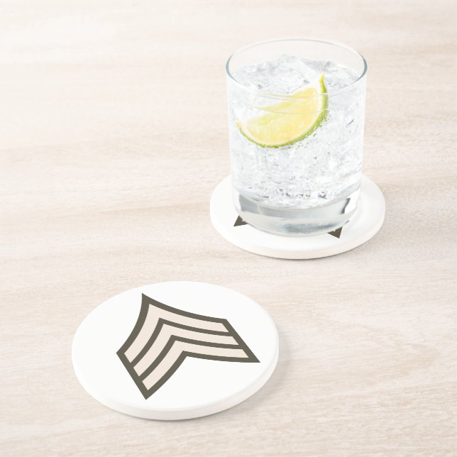 Army Sergeant rank Coaster (Side)
