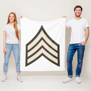 Army Sergeant rank Fleece Blanket