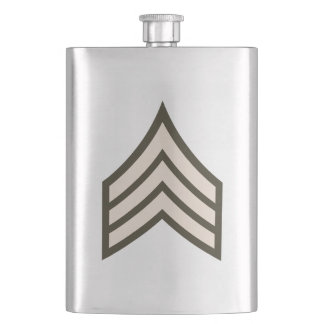 Army Sergeant rank Hip Flask
