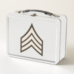 Army Sergeant rank Metal Lunch Box