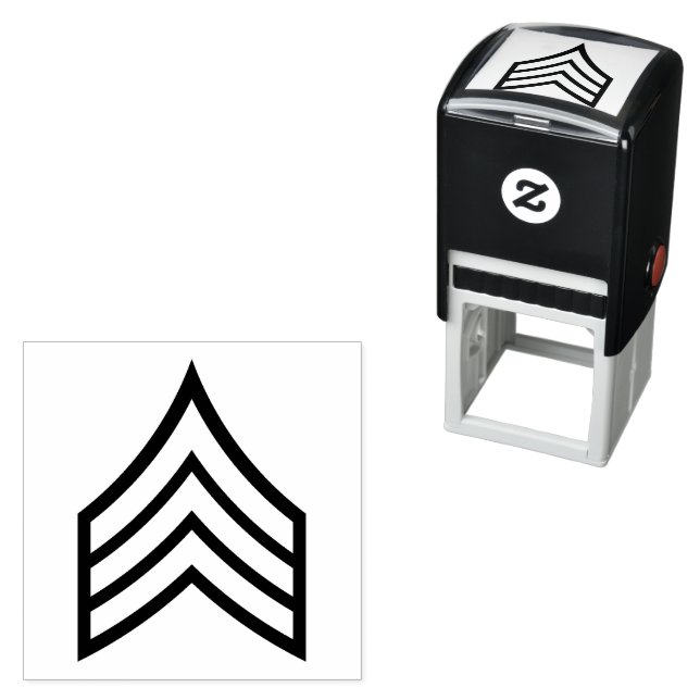 Army Sergeant rank Self-inking Stamp (In Situ)
