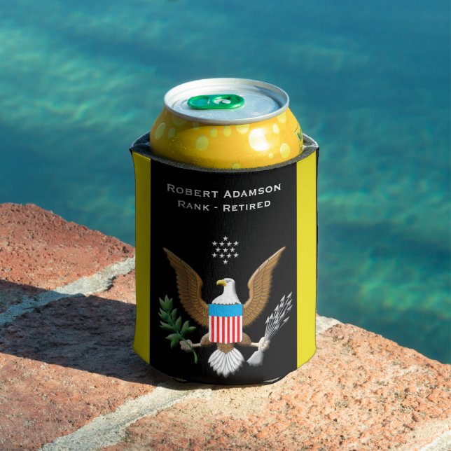 Army Service Patriotic personalised Can Cooler (In Situ Pool)