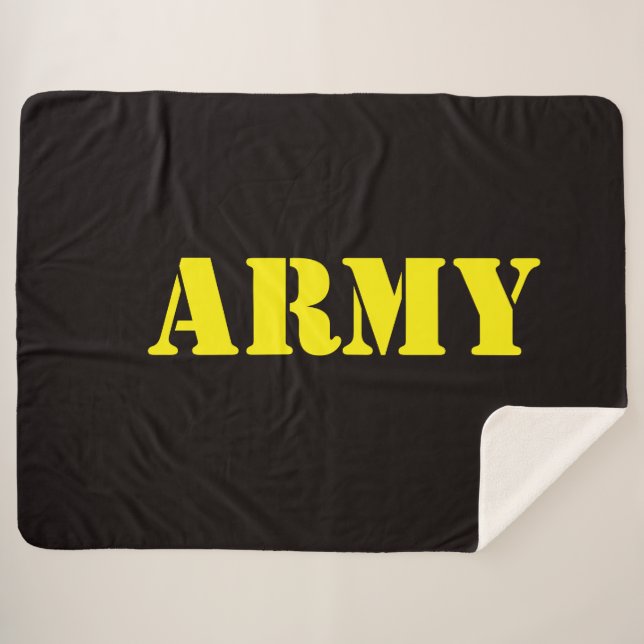 ARMY SHERPA BLANKET (Front (Horizontal))