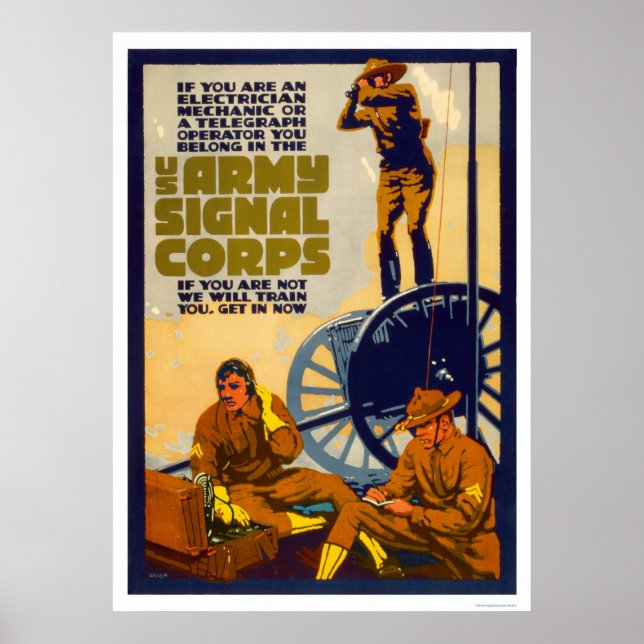 Army Signal Corps Poster (Front)