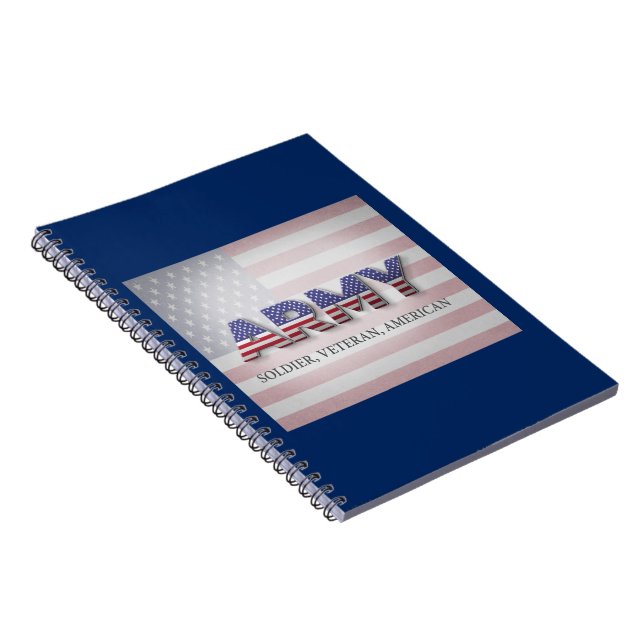 Army “Soldier, Veteran, American” Notebook (Right Side)