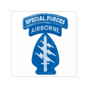 Army Special Forces Green Berets SF SFG SOF Patch Self-inking Stamp