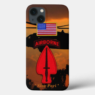 Army Special ops USASOC Veterans Vets Patch iPhone 13 Case