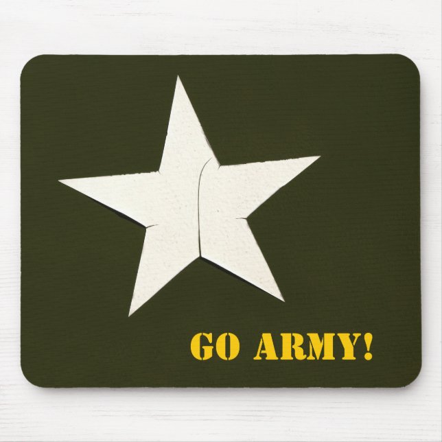 army star, Go Army! Mouse Pad (Front)