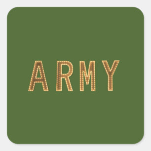 Army Strength Square Sticker