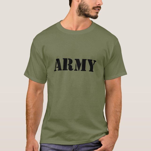 ARMY T-Shirt - Customise Colour Tee (Front)