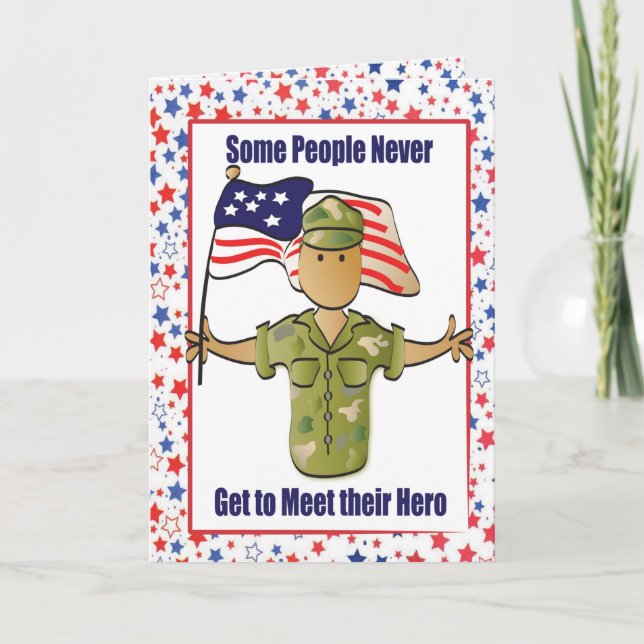 Army Thank You Card for Him (Front)