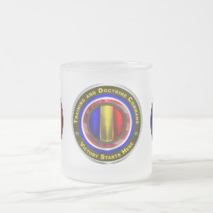 Army Training and Doctrine Command   Frosted Glass Coffee Mug