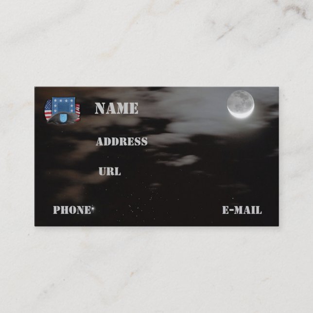 army units beret flash veterans vets business Card (Front)