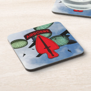 Army USASOC Special Ops SOC Veterans Coaster