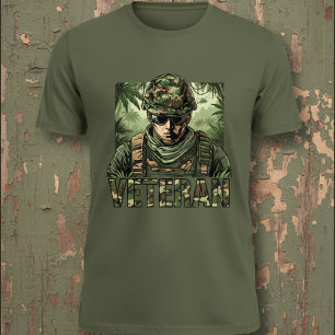 Army Veteran Camouflage T-Shirt