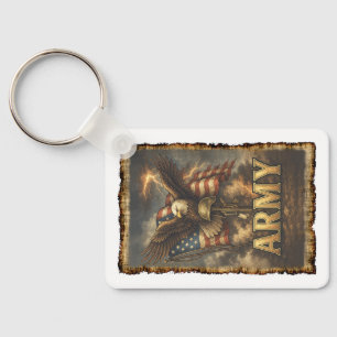 Army Veteran Key Ring