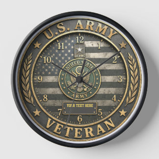 Army Veteran Tribute Clock