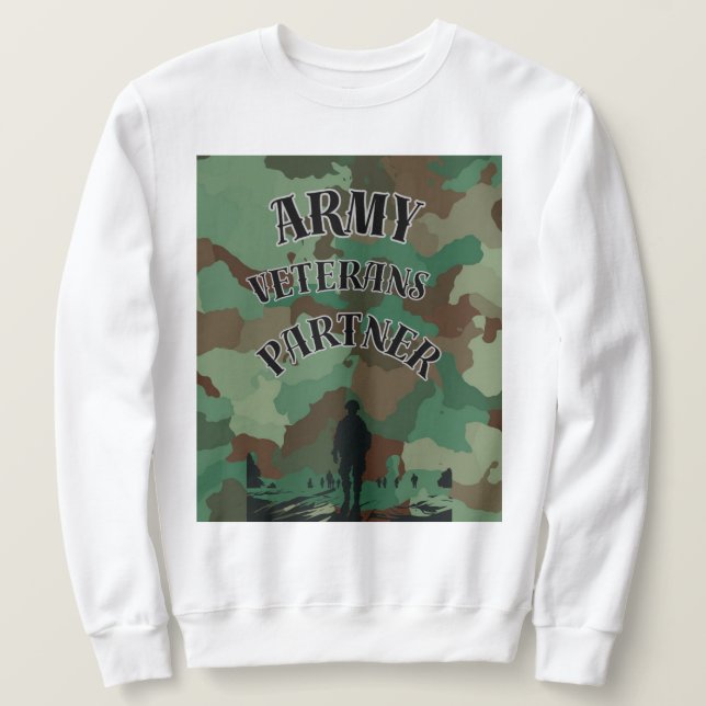 Army Veteran's Partner Sweatshirt (Design Front)