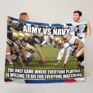 ARMY vs NAVY Fleece Blanket