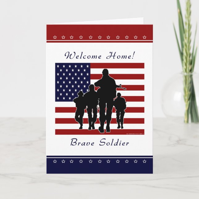 Army - Welcome Home Soldier Greeting Card (Front)