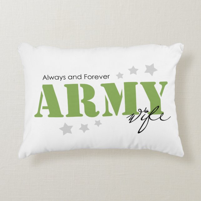 Army Wife - Always and Forever Decorative Cushion (Front)