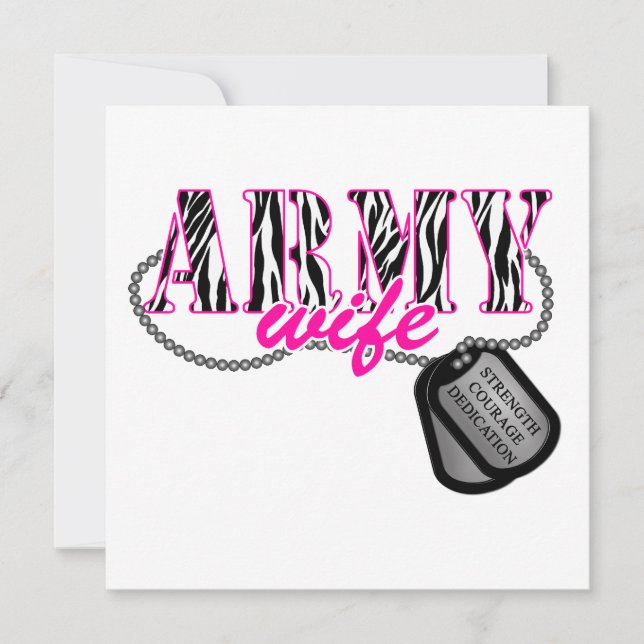 Army Wife Invitation (Front)