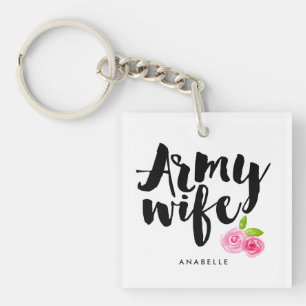Army Wife Key Ring