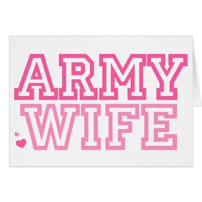 Army Wife (pink) (Front Horizontal)