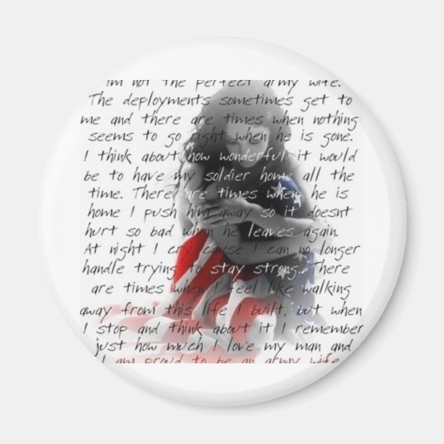 army wife poem magnet (Front)