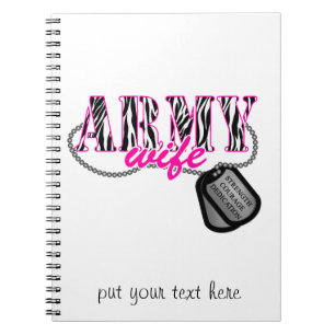 Army Wife Spiral Notebook