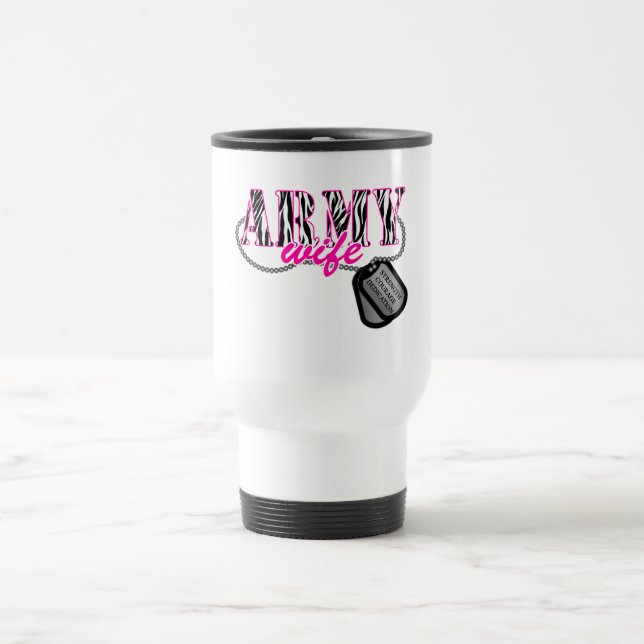 Army Wife Travel Mug (Center)