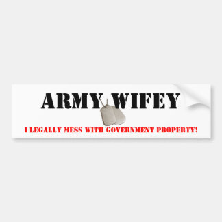 Army Wifey Bumper Sticker