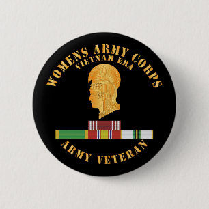 Army - Womens Army Corps Vietnam Era - w GCMDL- WA 6 Cm Round Badge