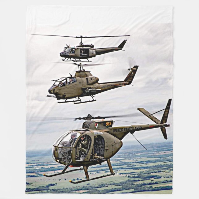 ARMYHELICOP[TERS FLEECE BLANKET (Front)