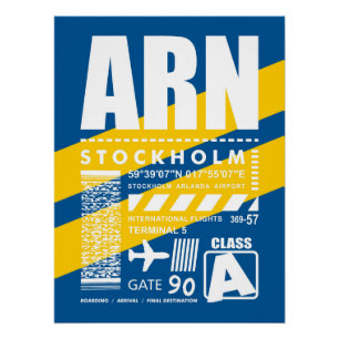 ARN Stockholm Airport Poster