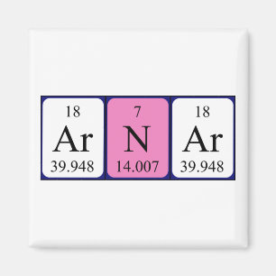 Arnar periodic table name magnet