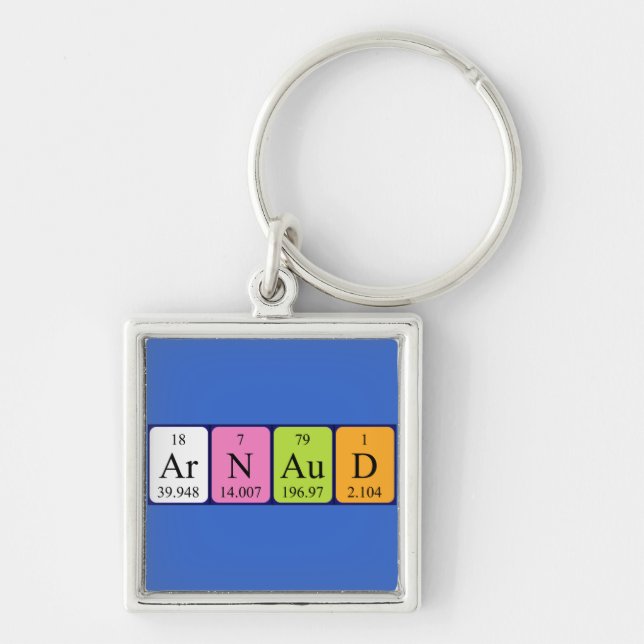 Arnaud periodic table name keyring (Front)