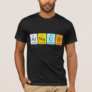 Arnaud periodic table name shirt